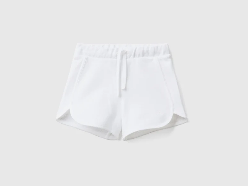 Shorts in felpa 100% cotone bio