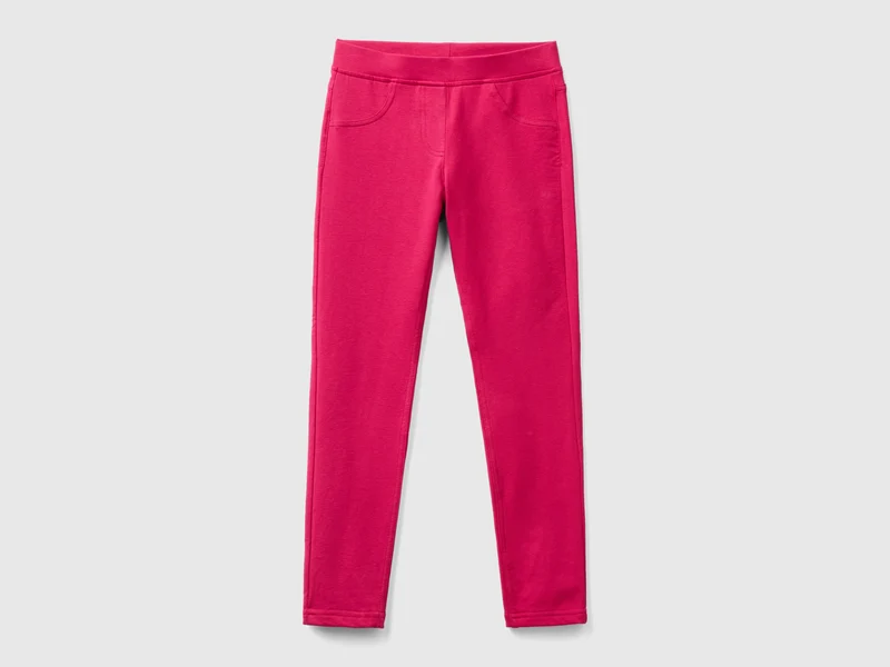 Jeggings in felpa stretch