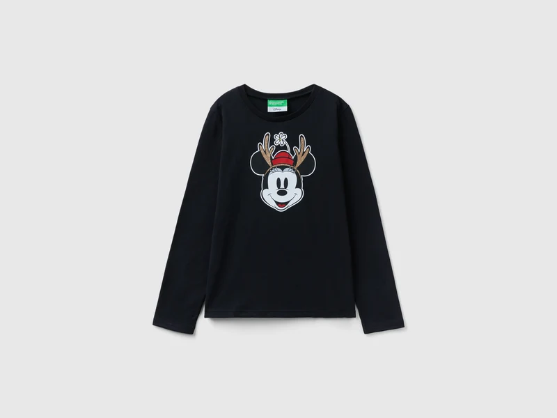 T-shirt ©Disney natalizia con glitter