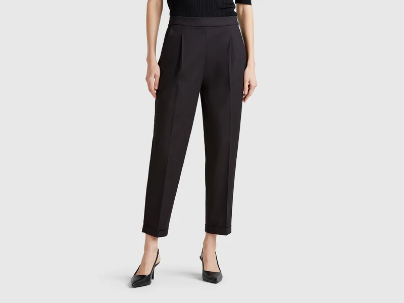 Pantaloni in cotone elasticizzato