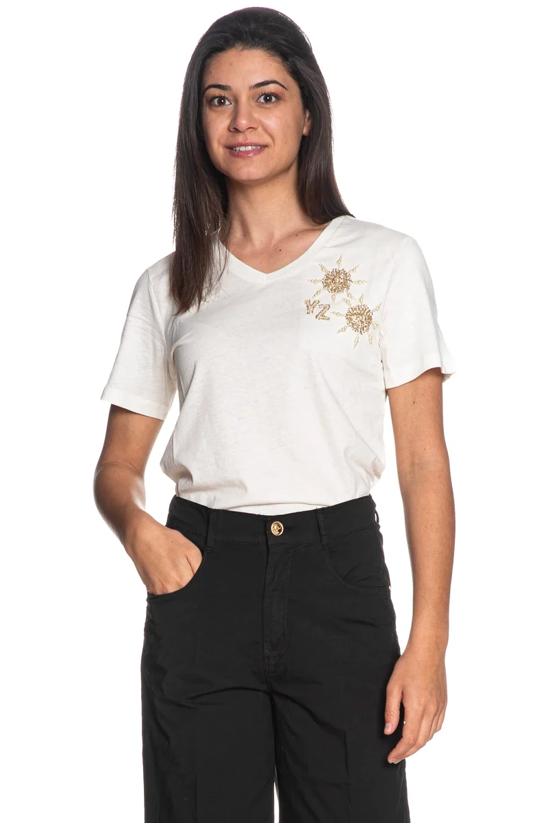 T Shirt Yes Zee Beads Da Donna Panna
