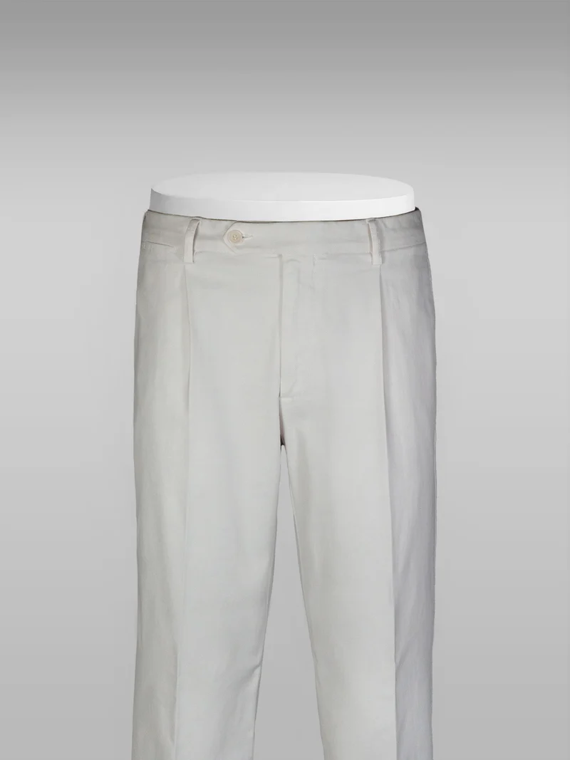 Ice cotton elastan sport trousers 1 pleat