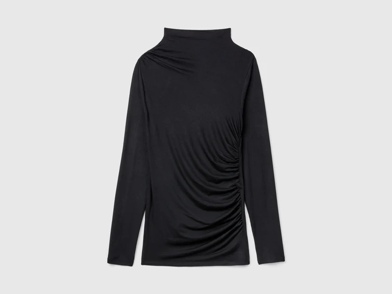 Maglietta slim fit in Modal stretch