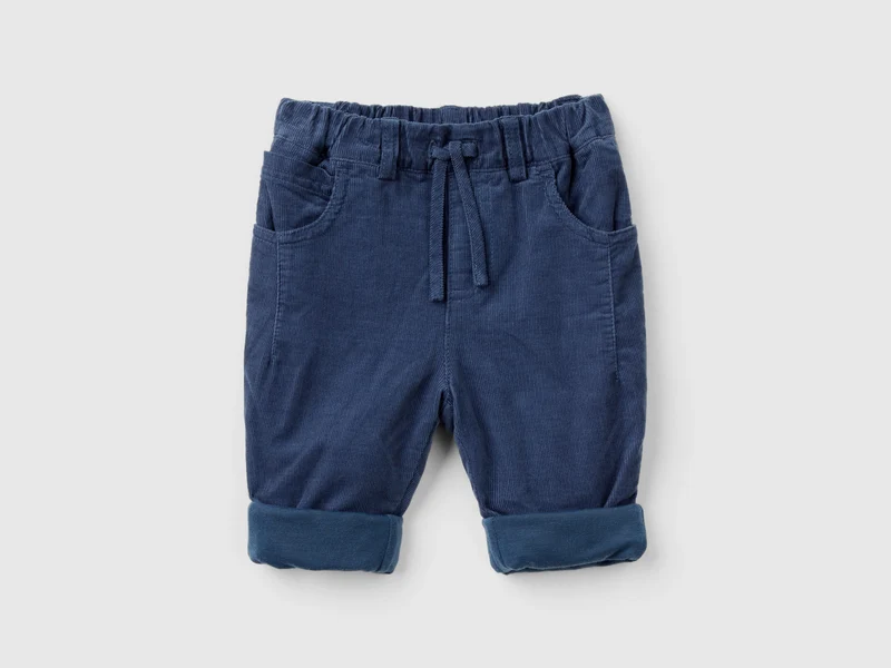 Pantaloni in velluto con coulisse