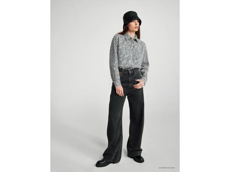 Camicia fantasia in cotone leggero