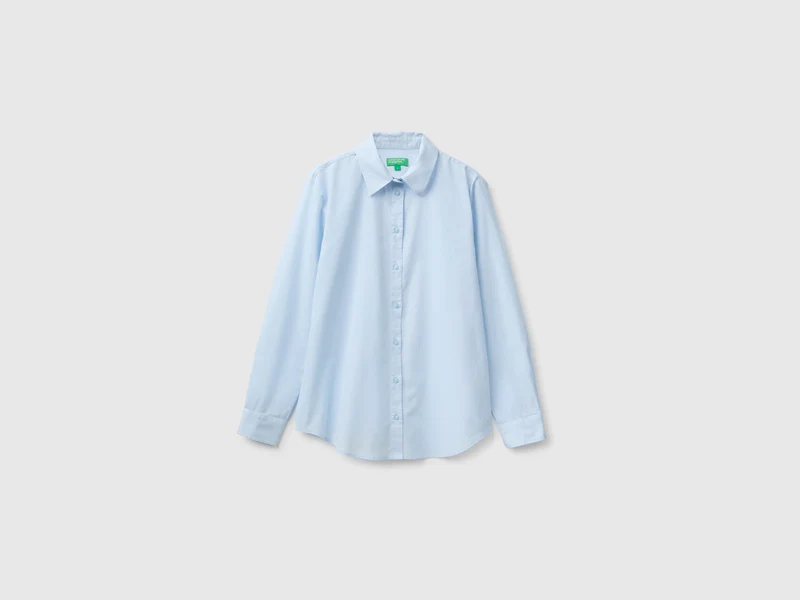 Camicia regular fit in cotone leggero