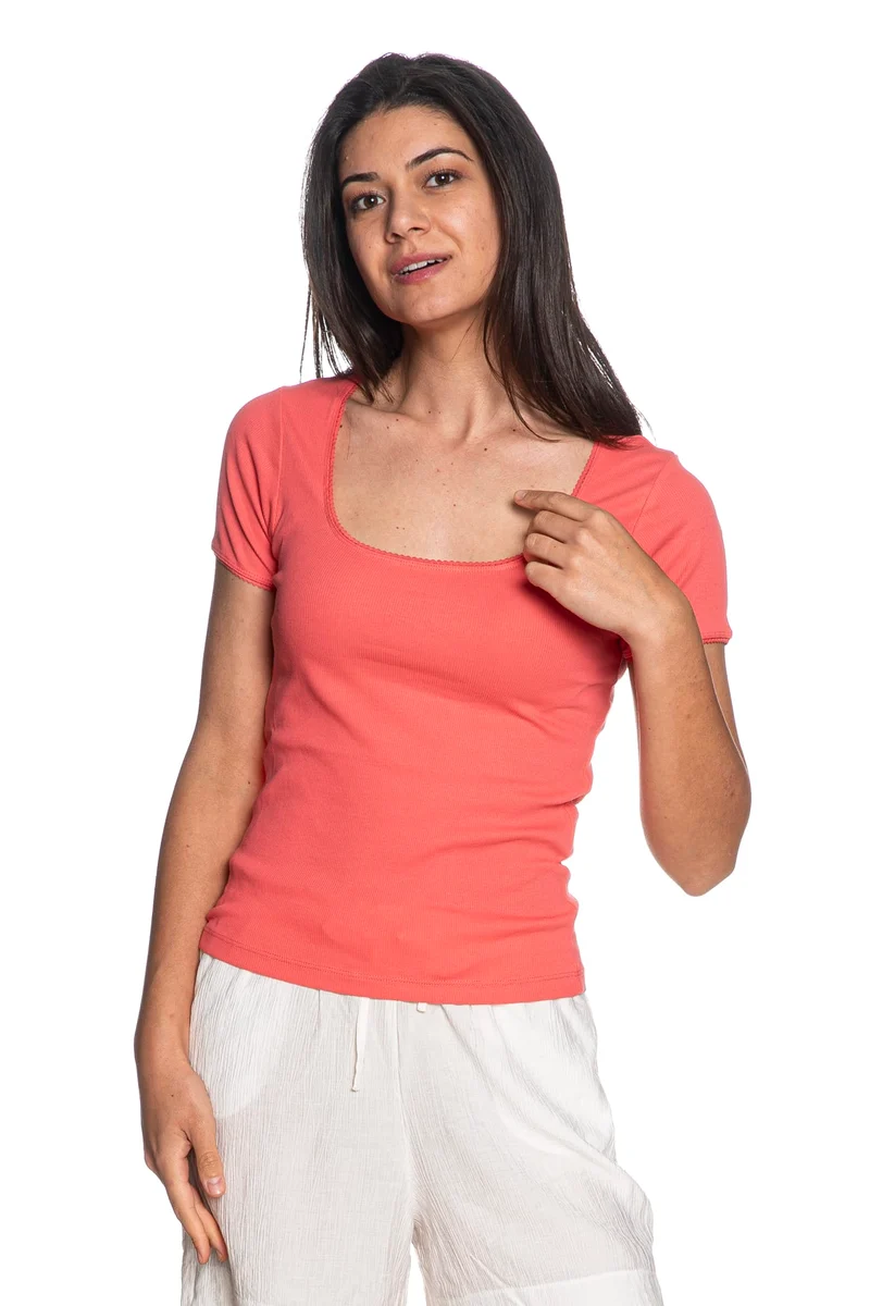 T Shirt Jdy Lucky Da Donna Corallo