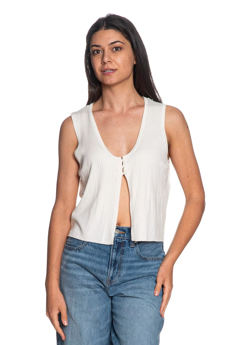 Canotta Only Alexandra Da Donna Bianca Latte