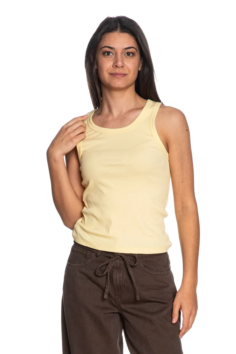 Canotta Only Val 2 Way Tank Da Donna Giallo Limone