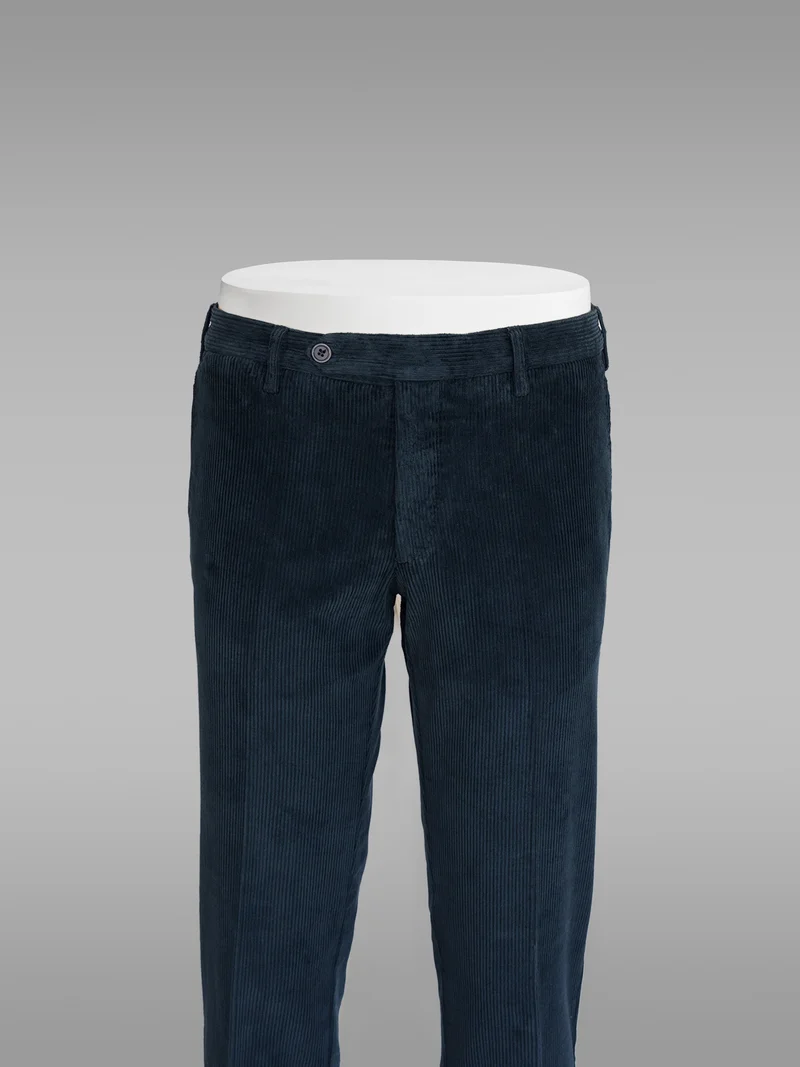 Dark blue corduroy sport trousers