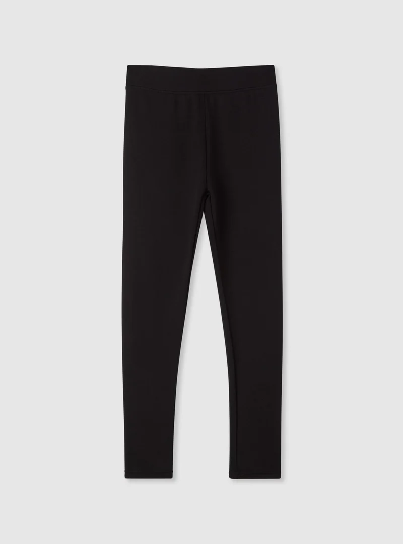 Leggings lunghi a tinta unita