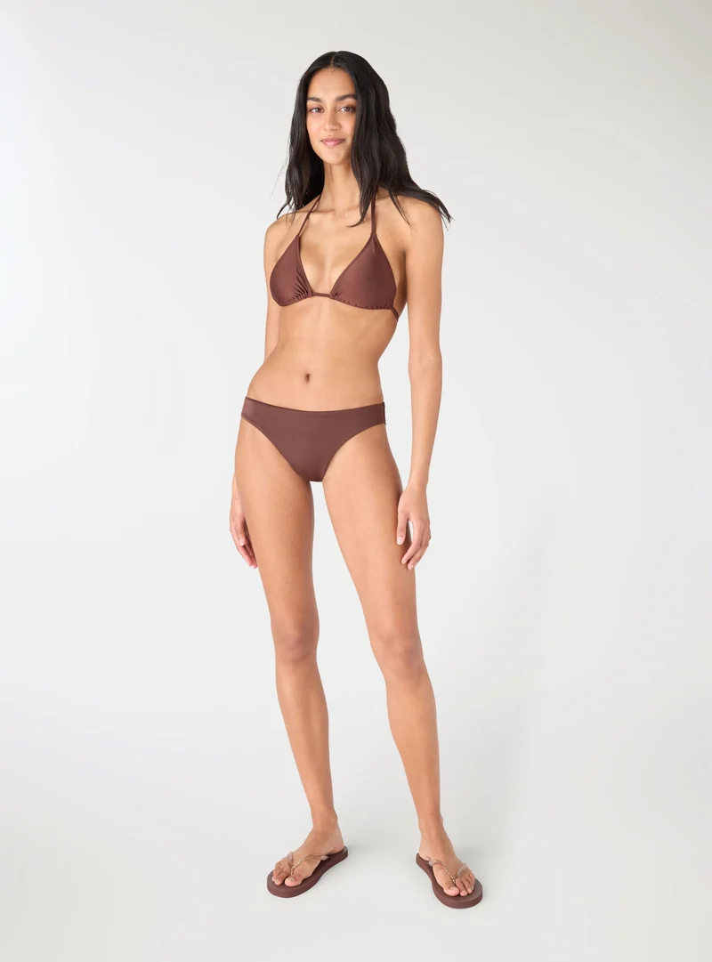 Slip bikini brasiliana tinta unita