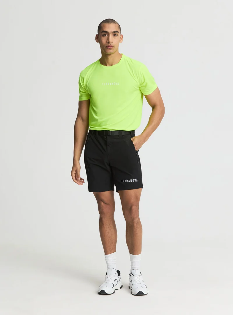 Pantaloncini trekking con cintura e tasche zip