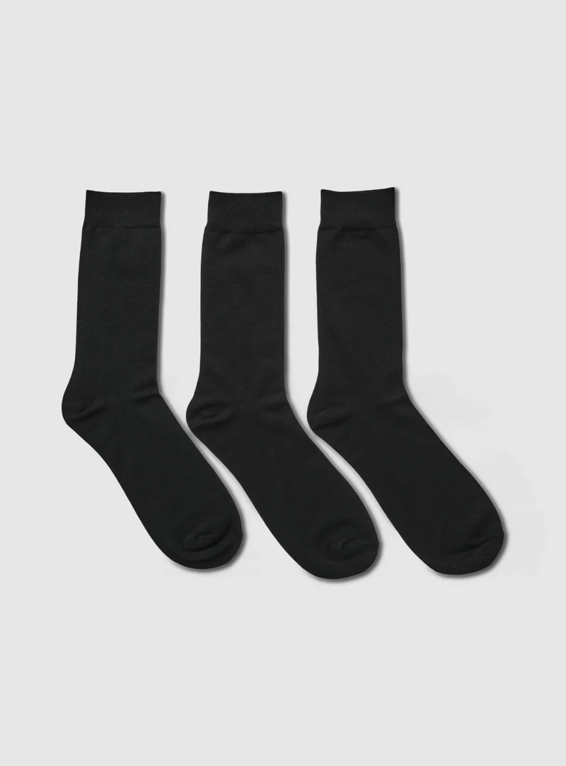 Pack 3 paia calze lunghe tinta unita
