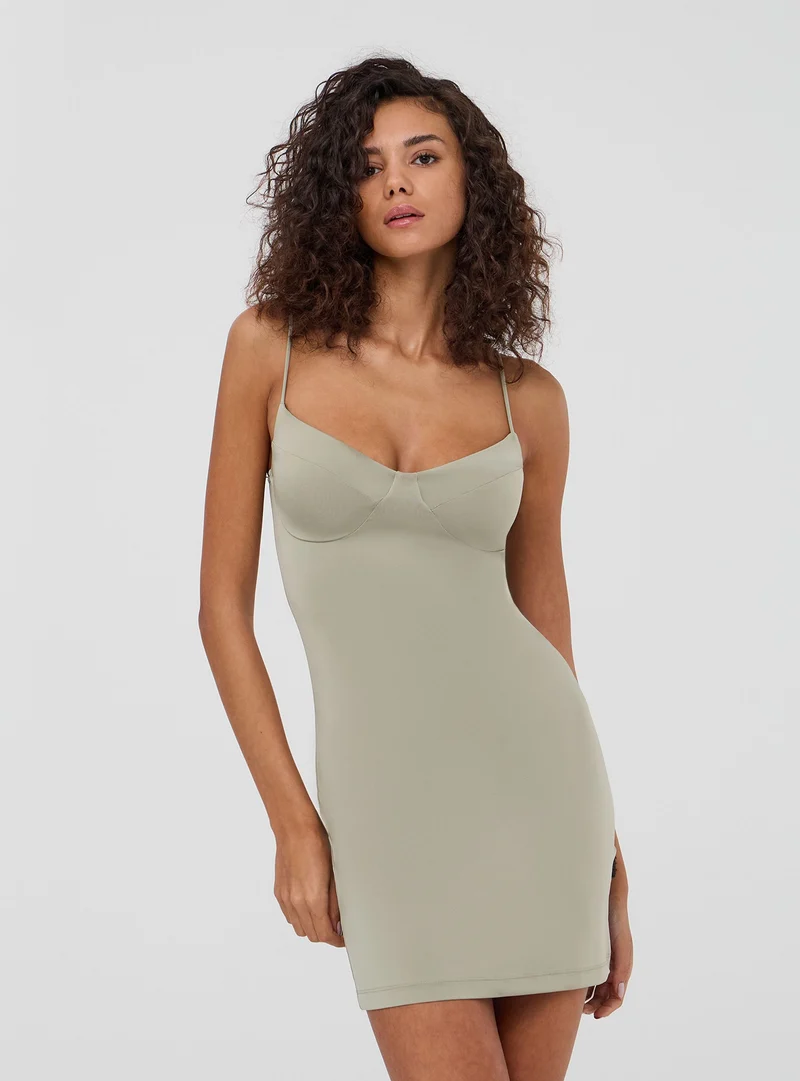 Bodydress con coppe tinta unita