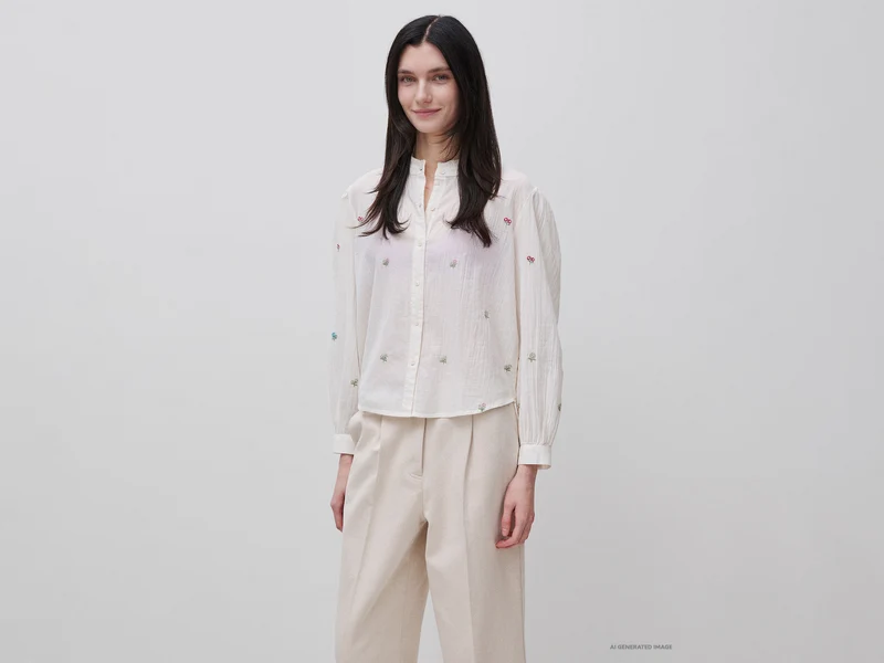 Camicia con fiori
