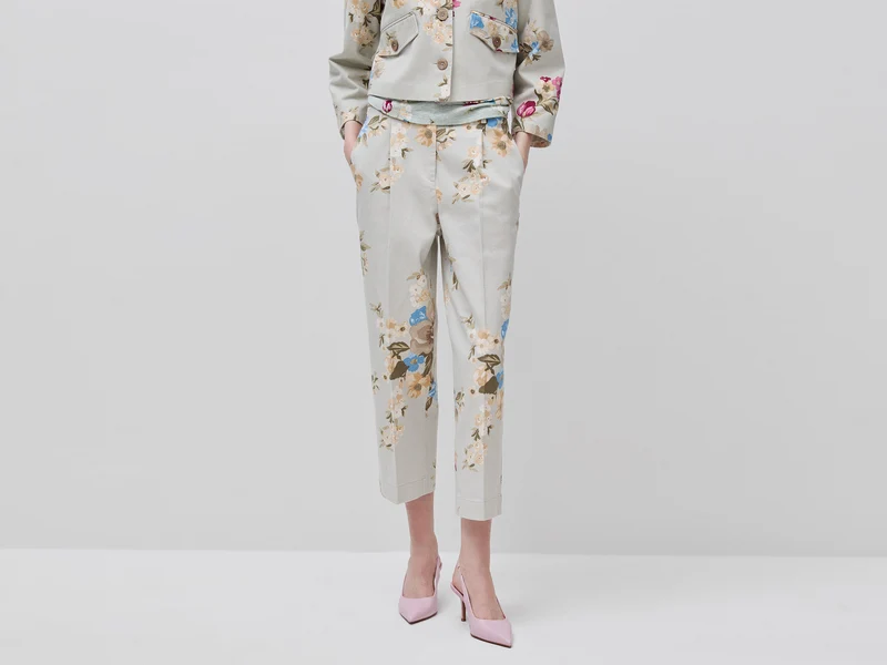 Pantaloni a fiori