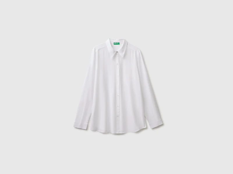 Camicia over fit in viscosa
