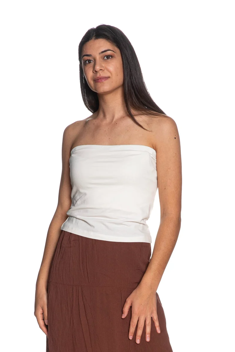 Top Only Kiss Da Donna Bianco
