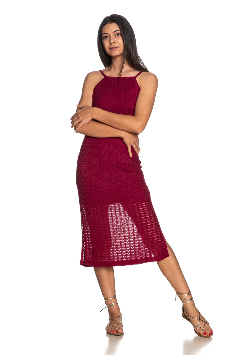 Abito Midi Tiffosi Menippe Da Donna Fuxia Ciclamino