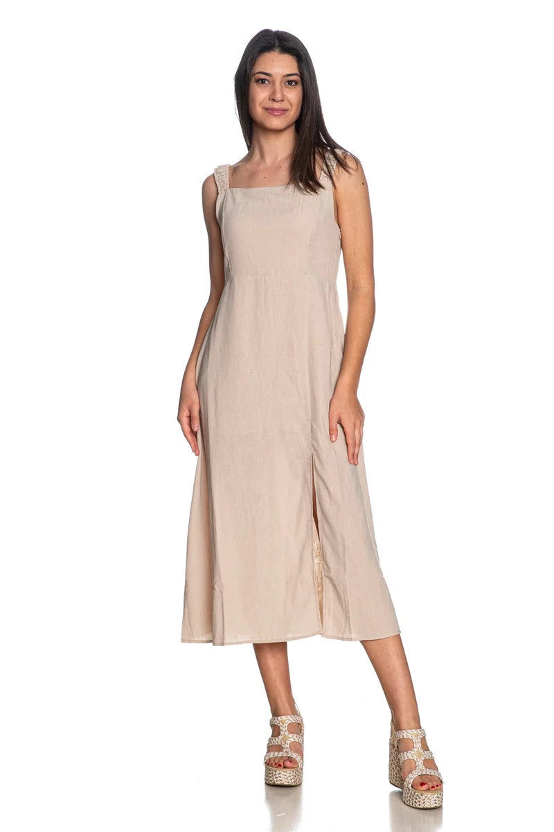 Abito Lungo Tiffosi Olinda Da Donna Beige