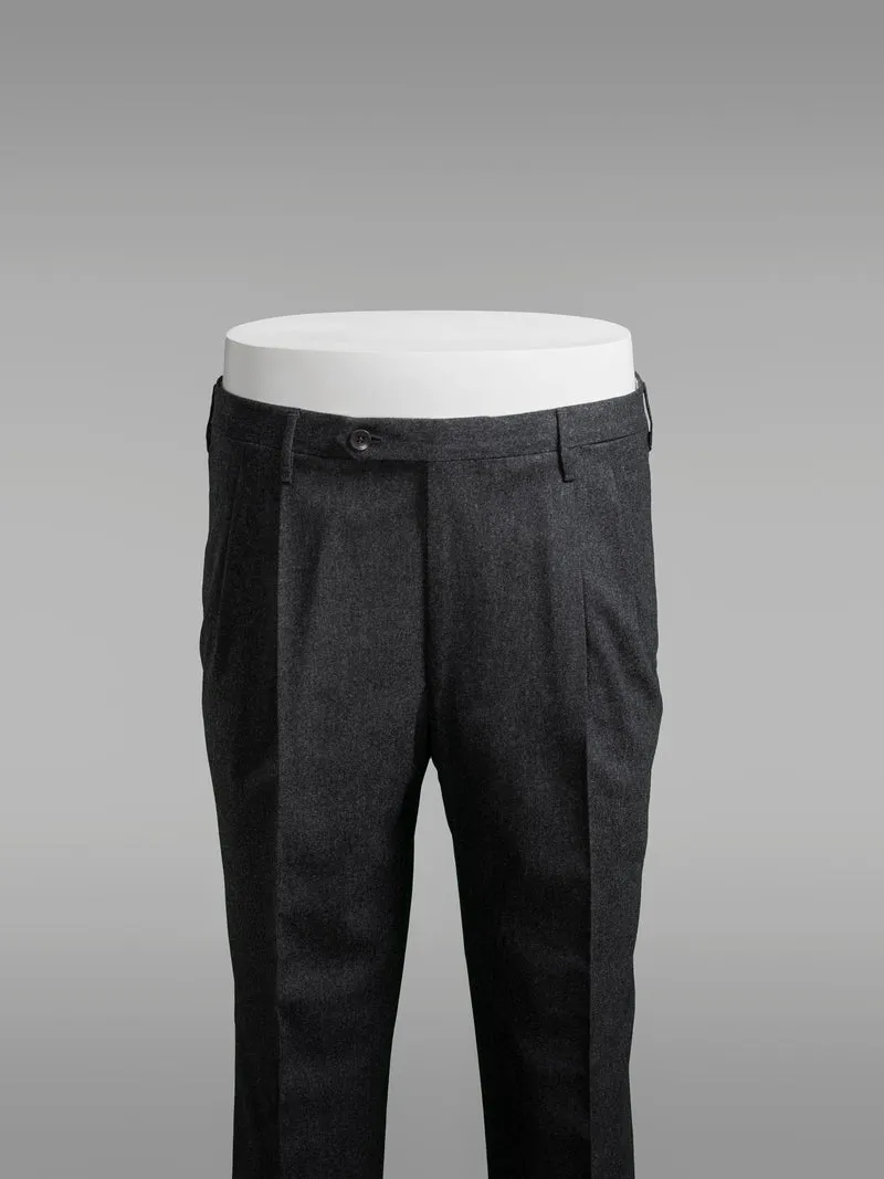 Dark grey flannel trousers