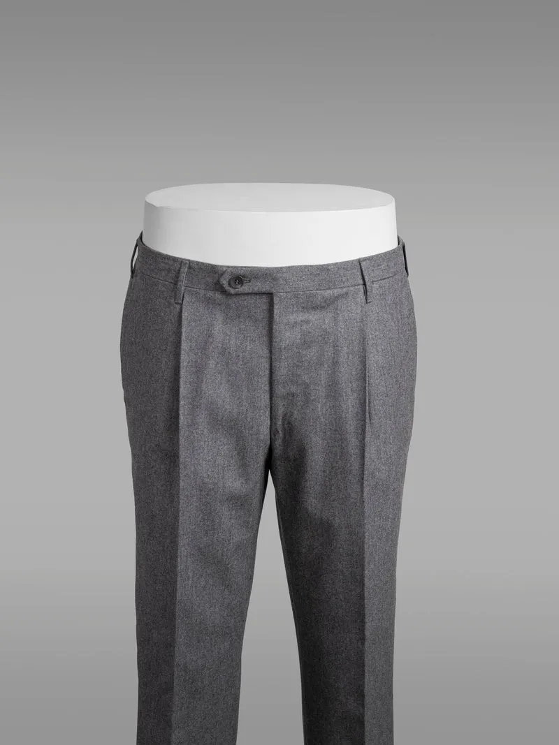 Medium grey flannel trousers