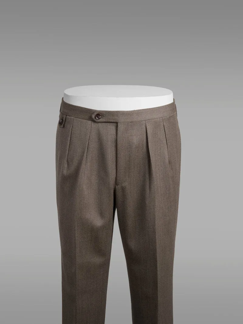 New York wool covert trousers