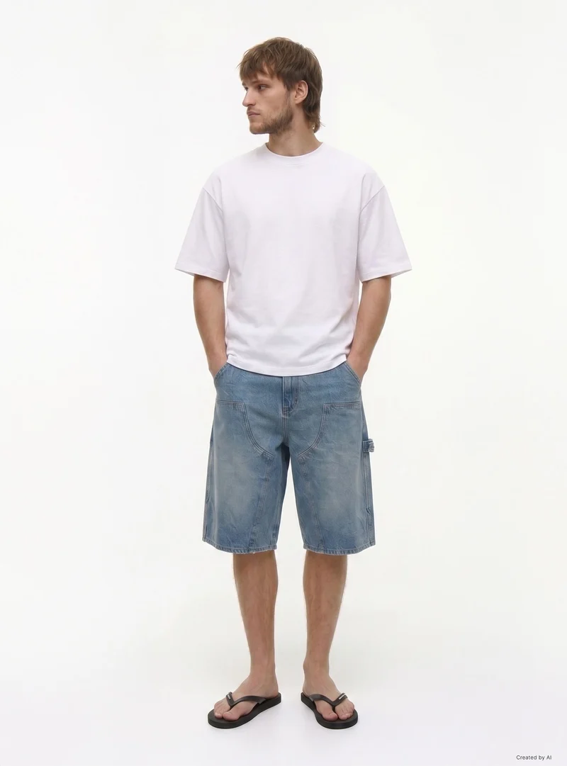 Pantaloncini jeans carpenter baggy