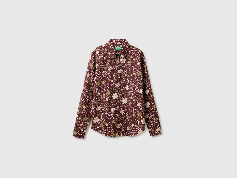 Camicia fantasia a manica lunga