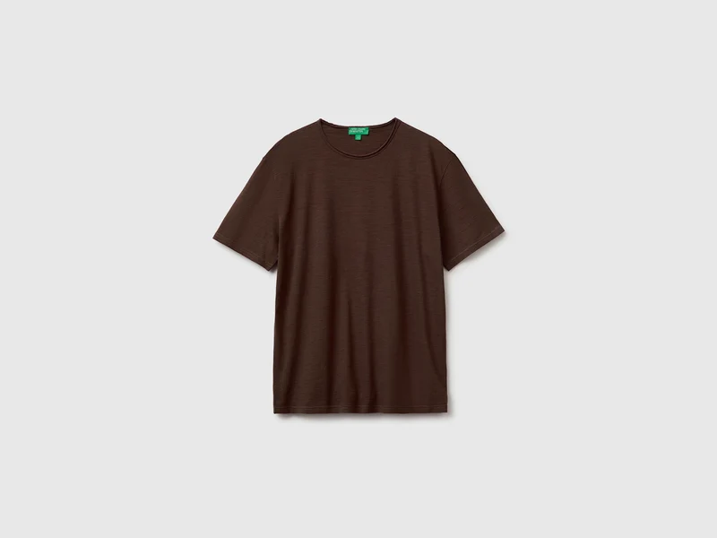 T-shirt in cotone fiammato
