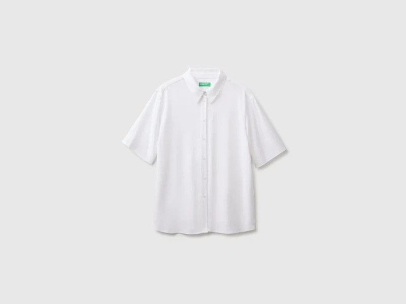 Camicia manica 3/4 in viscosa
