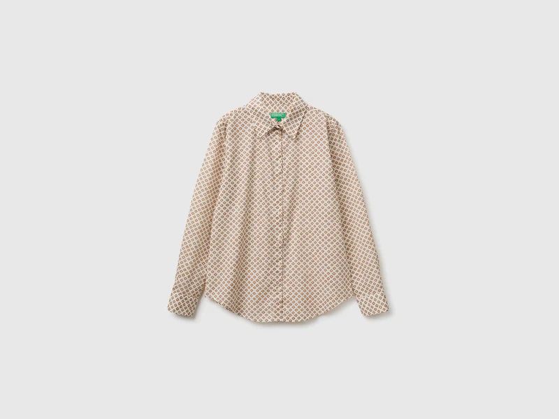 Camicia fantasia a manica lunga