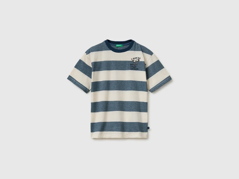 T-shirt over fit a righe