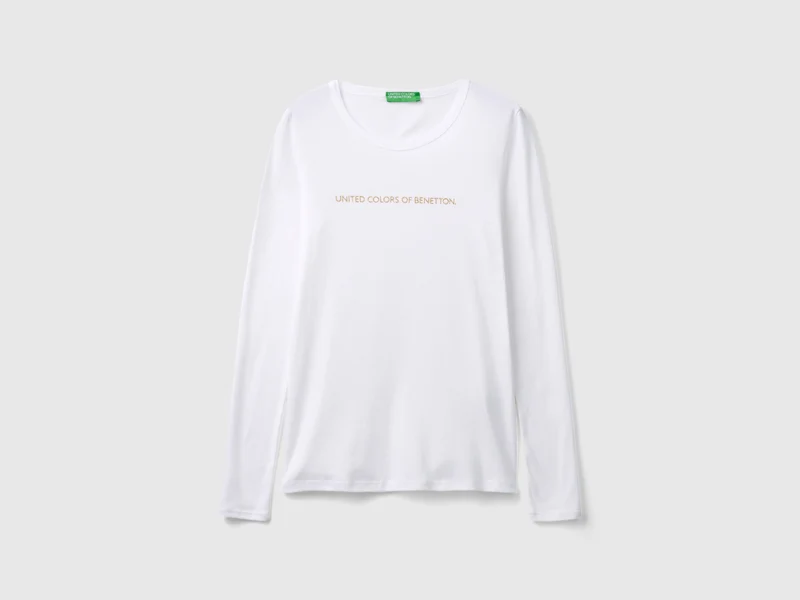 T-shirt a manica lunga 100% cotone