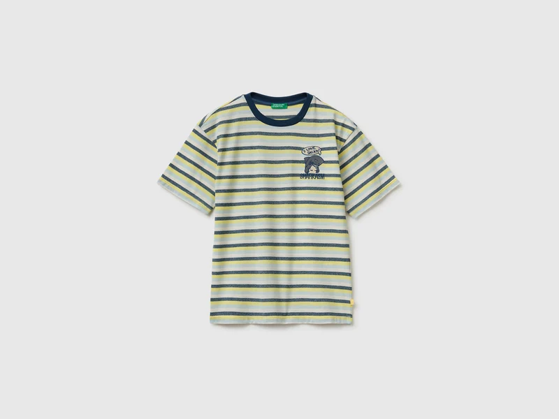T-shirt over fit a righe