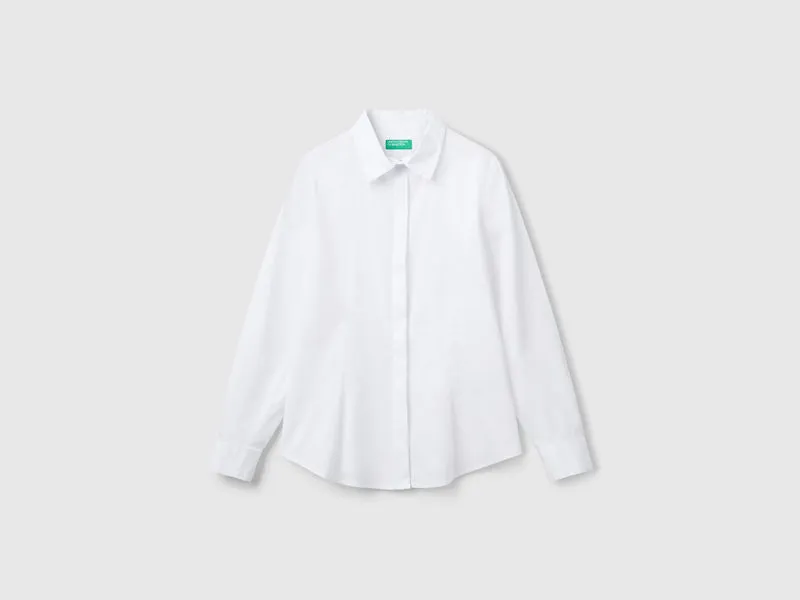 Camicia in misto cotone stretch