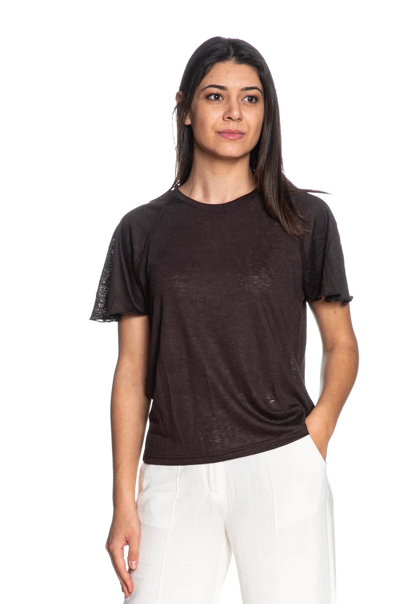 T Shirt Tiffosi Cooky Ss Tee Da Donna Moro