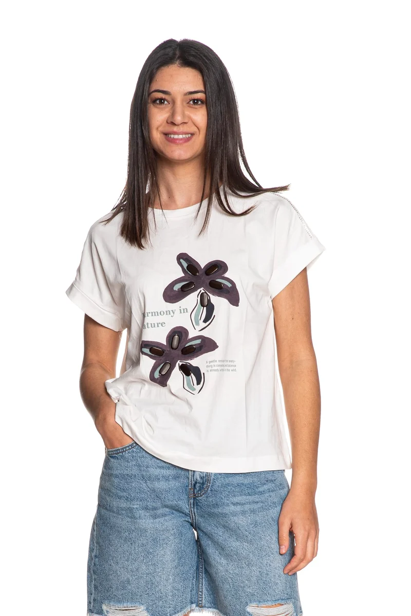 T Shirt Tiffosi Jermaine Da Donna Bianca