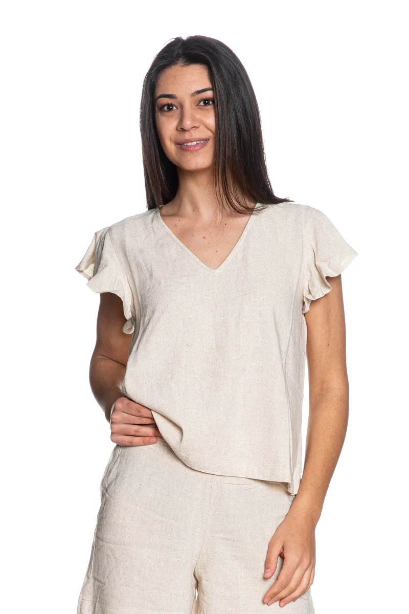 Blusa Tiffosi Ivy Da Donna Ecrù