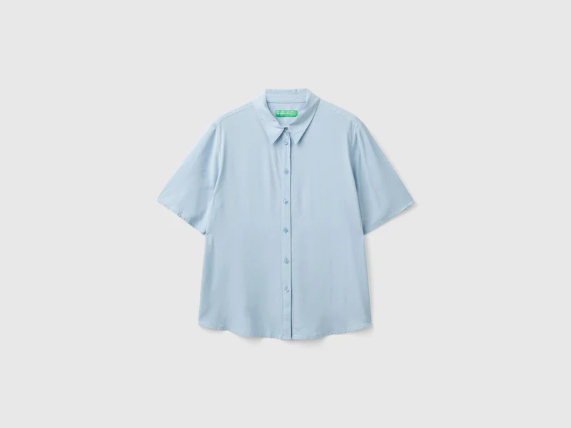 Camicia manica 3/4 in viscosa