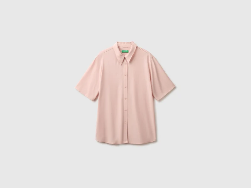 Camicia manica 3/4 in viscosa