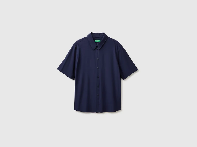 Camicia manica 3/4 in viscosa