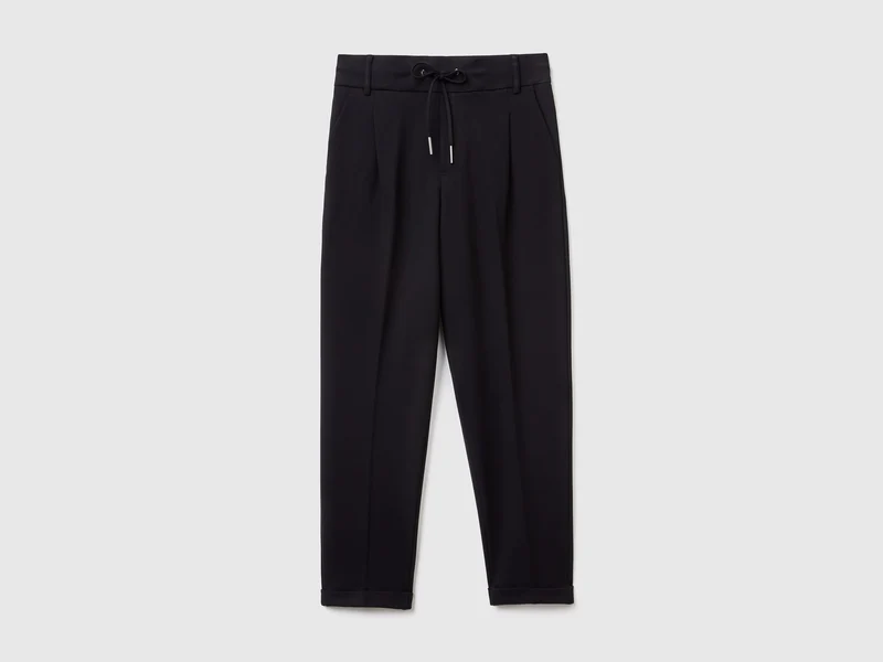 Pantaloni tinta unita con coulisse