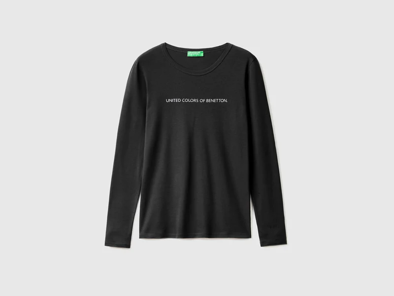 T-shirt a manica lunga 100% cotone