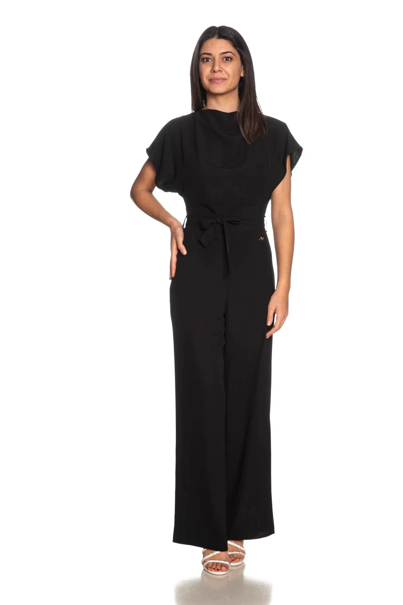 Tuta Intera Yes Zee Bat Jumpsuit Da Donna Nera
