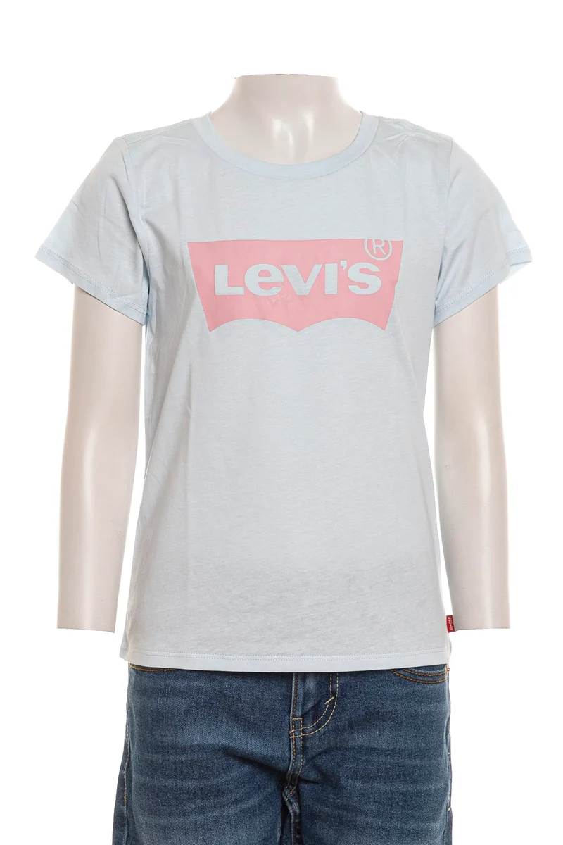 T Shirt Levi's Batwing Jr Da Bambina Celeste