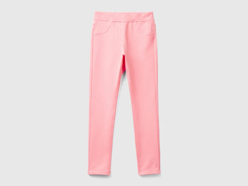 Jeggings in felpa stretch