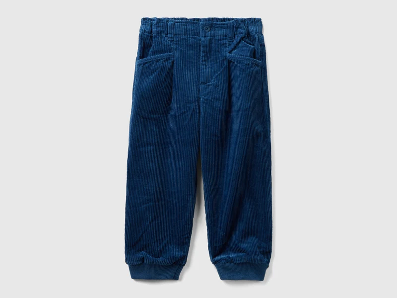 Pantaloni baloon fit in velluto