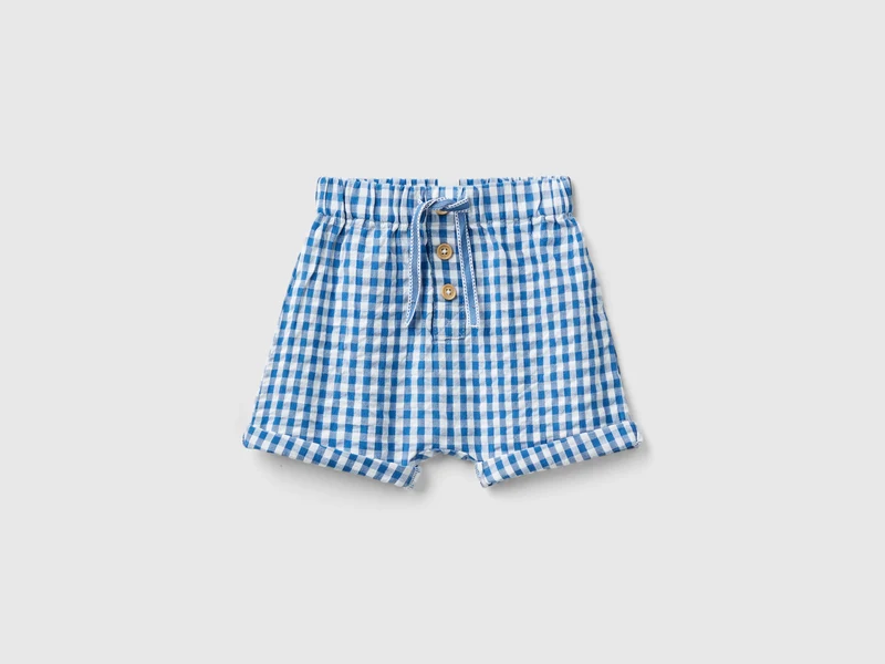 Shorts vichy in puro cotone